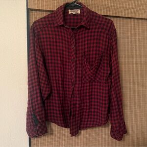 Black and red ecote flannel